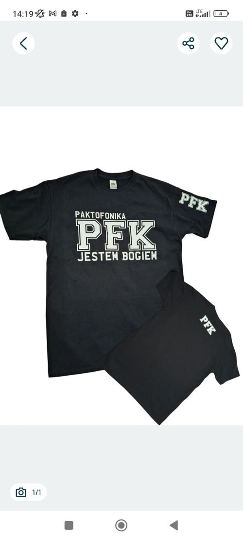 t shirt Paktofonika PFK kompany shirt Jestem Bogiem
