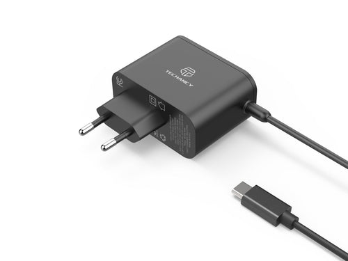 Techancy Carregador Rápido GaN USB-C de 65W TL7347, pequeno e