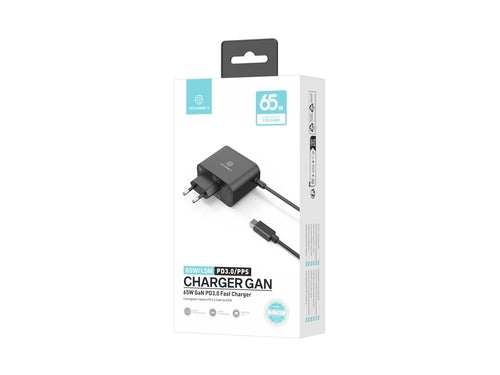 Techancy Carregador Rápido GaN USB-C de 65W TL7347, pequeno e